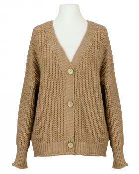 Strickjacke Grobstrick in  camel von Made in Italy (Bild 1)