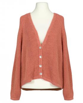 Strickjacke Grobstrick in  koralle von Made in Italy (Bild 1)