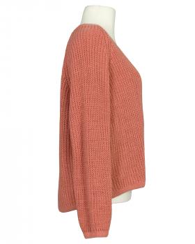 Strickjacke Grobstrick in  koralle von Made in Italy (Bild 2)