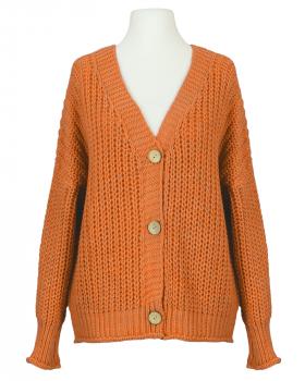 Strickjacke Grobstrick in  orange von Made in Italy (Bild 1)