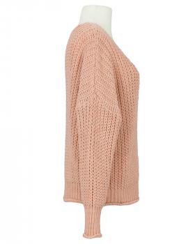 Strickjacke Grobstrick in  peach von Made in Italy (Bild 2)