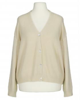 Strickjacke mit Alpaka in  beige von Made in Italy (Bild 1)