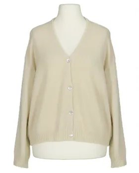 Strickjacke mit Alpaka in  beige von Made in Italy (Bild 1)