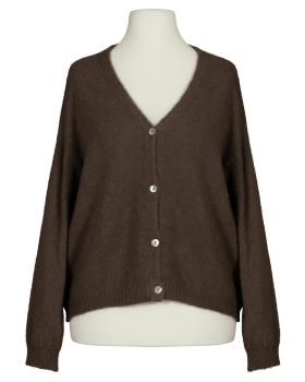 Strickjacke mit Alpaka in  braun von Made in Italy (Bild 1)