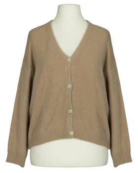 Strickjacke mit Alpaka in  camel von Made in Italy (Bild 1)