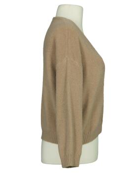 Strickjacke mit Alpaka in  camel von Made in Italy (Bild 2)