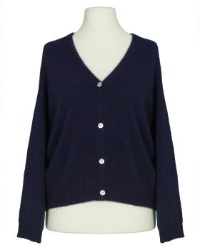 Strickjacke mit Alpaka in  dunkelblau von Made in Italy (Bild 1)