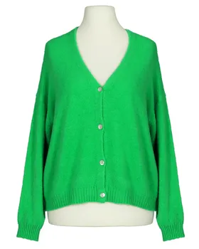 Strickjacke mit Alpaka in  gr�n von Made in Italy (Bild 1)