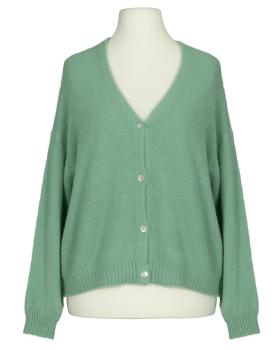 Strickjacke mit Alpaka in  lindgrn von Made in Italy (Bild 1)