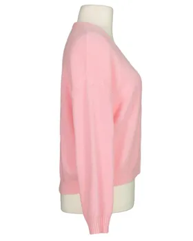 Strickjacke mit Alpaka in  rosa von Made in Italy (Bild 2)