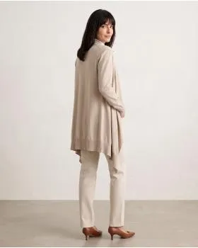 Strickjacke mit Cashmere in  beige von Pronto Moda (Bild 5)