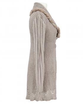 Strickjacke mit Cashmere in  beige von Spaziodonna (Bild 2)