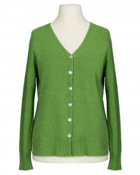 Strickjacke mit Cashmere in  grn von Made in Italy (Bild 1)