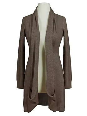 Strickjacke mit Cashmere in  braun von Trats (Bild 1)