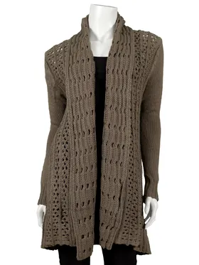 Strickjacke mit Cashmere in  braun von DD-II (Bild 1)