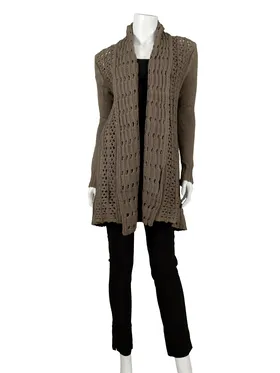Strickjacke mit Cashmere in  braun von DD-II (Bild 2)