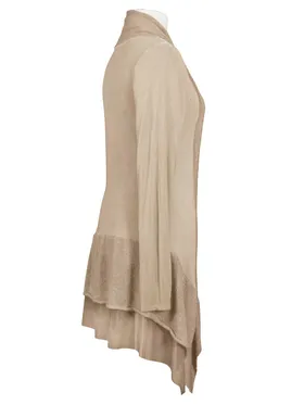 Strickjacke mit Mohair in  beige von Spaziodonna (Bild 2)