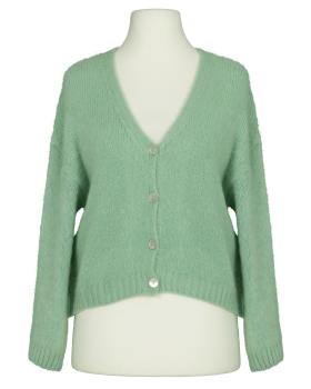 Strickjacke mit Mohair in  mint von Made in Italy (Bild 1)