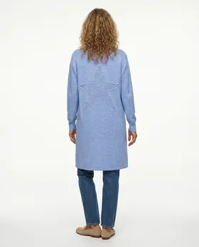 Strickjacke mit Stern in  hellblau von M & V (Bild 5)