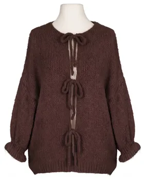 Strickjacke Oversize in  braun von Made in Italy (Bild 1)