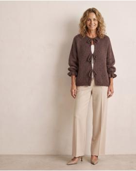 Strickjacke Oversize in  braun von Made in Italy (Bild 5)