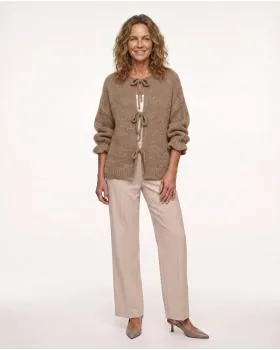 Strickjacke Oversize in  camel von Made in Italy (Bild 3)
