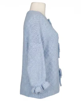 Strickjacke Oversize in  hellblau von Made in Italy (Bild 2)