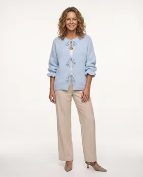 Strickjacke Oversize in  hellblau von Made in Italy (Bild 3)