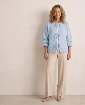 Strickjacke Oversize in  hellblau von Made in Italy (Bild 5)