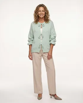 Strickjacke Oversize in  mint von Made in Italy (Bild 3)
