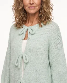 Strickjacke Oversize in  mint von Made in Italy (Bild 4)