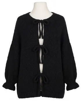 Strickjacke Oversize in  schwarz von Made in Italy (Bild 1)