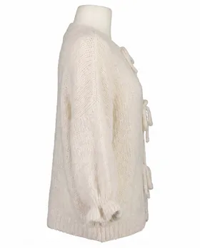 Strickjacke Oversize in  wollwei� von Made in Italy (Bild 2)