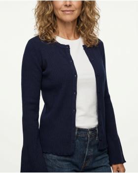 Strickjacke Rippstrick in  blau von Esvivid (Bild 3)