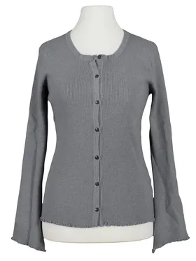 Strickjacke Rippstrick in  grau von Esvivid (Bild 1)