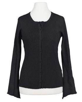 Strickjacke Rippstrick in  schwarz von Esvivid (Bild 1)