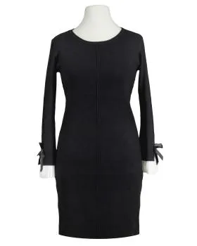 Strickkleid mit Plissee in  schwarz von Anny (Bild 1)