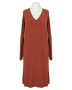Strickkleid mit V-Ausschnitt in  rost von New Collection (Bild 1)
