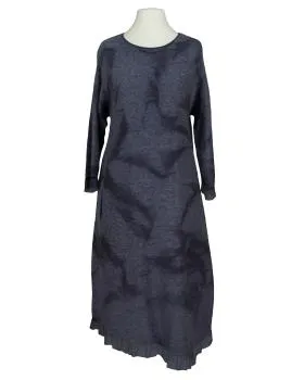 Strickkleid mit Volant in  blau von Spaziodonna (Bild 1)