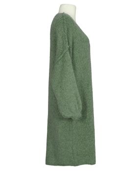 Strickkleid V-Ausschnitt in  oliv von Made in Italy (Bild 2)