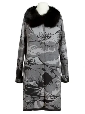 Strickmantel Floral in  grau von fashion made in france (Bild 1)