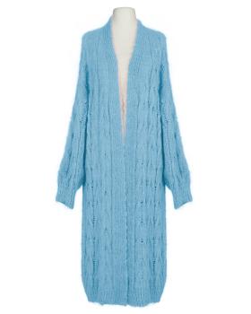 Strickmantel Grobstrick in  hellblau von Made in Italy (Bild 1)