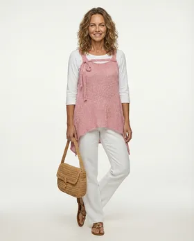 Stricktunika in  rosa von Amandine (Bild 3)