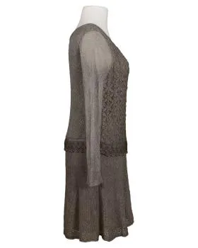 Strickkleid mit Spitze in  braun von Diana (Bild 2)