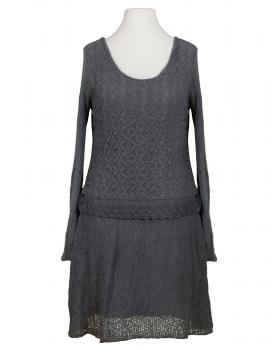 Strickkleid mit Spitze in  grau von Diana (Bild 1)