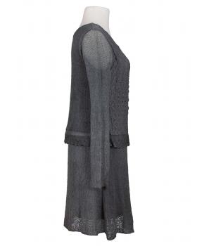 Strickkleid mit Spitze in  grau von Diana (Bild 2)