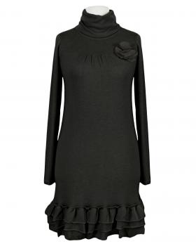 Stricktunika mit Volant in  schwarz von fashion made in italy (Bild 1)