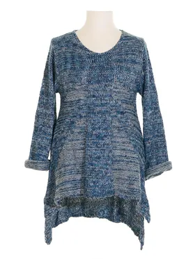 Pullover Tunikastil in  blau von Amandine (Bild 1)