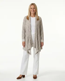 Sweatjacke Jersey in  taupe von Carla Giannini (Bild 3)