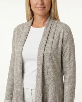 Sweatjacke Jersey in  taupe von Carla Giannini (Bild 4)